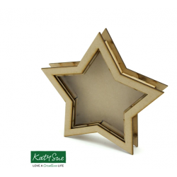 Struttura in legno MDF - Star - Shadow Box