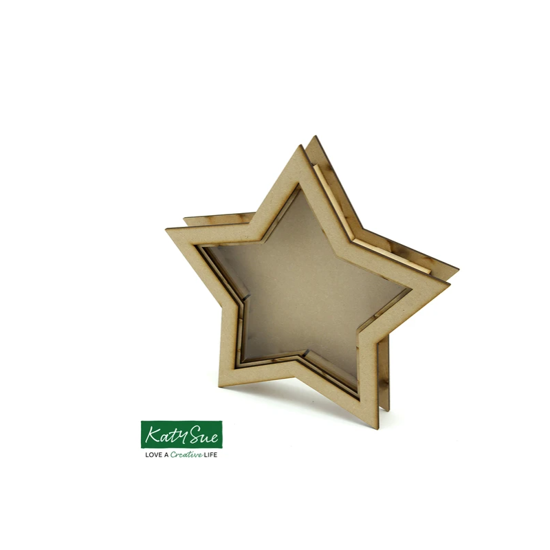 Struttura in legno MDF - Star - Shadow Box