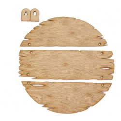 MDF wood support - Circular...