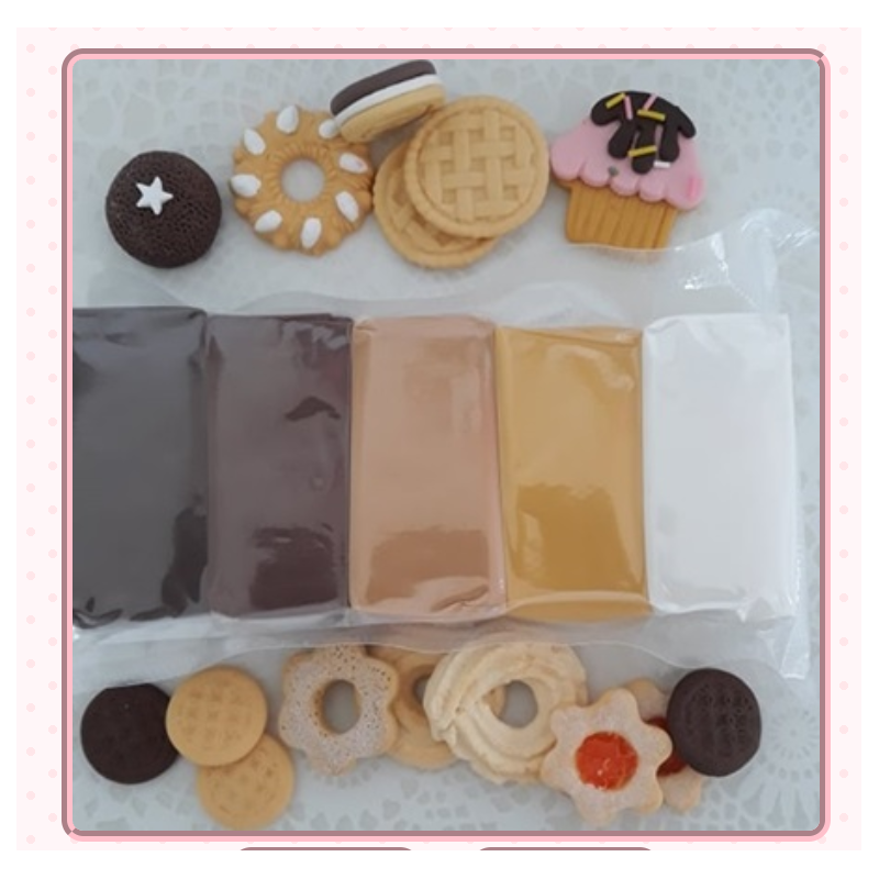 Porcellana fredda - Kit Biscotti e cioccolato - Clarena Art