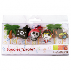 8 pirate candles -...