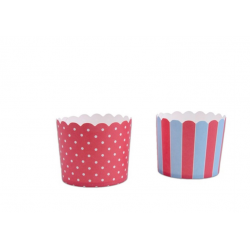Red Blue cupcake boxes -...