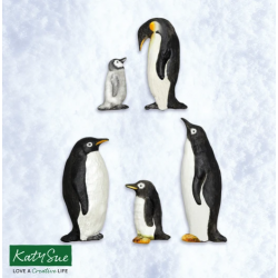 penguins silicone mould -...
