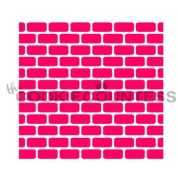 stencil brick wall / pared...