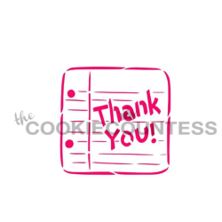 stencil thank you note -...