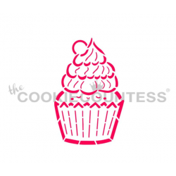 stencil PYO cutie cupcake -...
