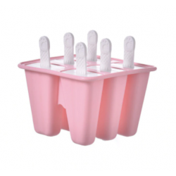stampo gelato - 6 fori - rosa