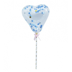 mini ballon confetti - blue...