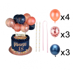 10 mini confetti balloons -...