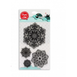clear stamp - doily lace -...