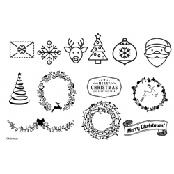 clear stamp - christmas joy...