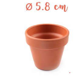 terracotta pot - Ø 5,8 cm -...