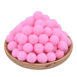 Pink / Rosa Farbe Pompon -...