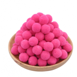 Pompon colore rose red /...