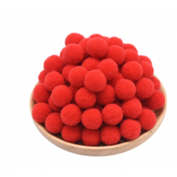 red colour pompom - Ø 2,5...