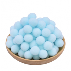 light blue colour pompom -...