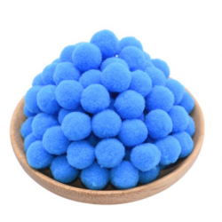 sky blue colour pompom - Ø...