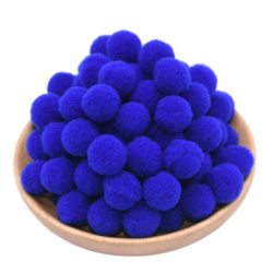 royal blue colour pompom -...