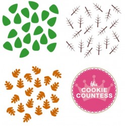 3 Piece Leaves set  - Cookie Countess