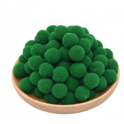 Pompon colore dark green /...