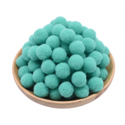 Pompon colore teal / verde...