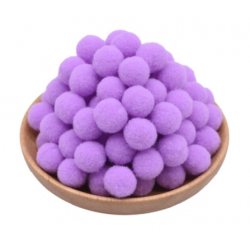 Pompon colore violet /...