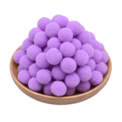 violet colour pompom - Ø 2...