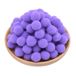 Pompon colore purple /...