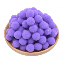 purple colour pompom - Ø 2...