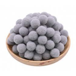 gray colour pompom - Ø 2,5...