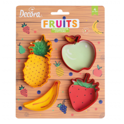 set 4 cortador frutas - Decora