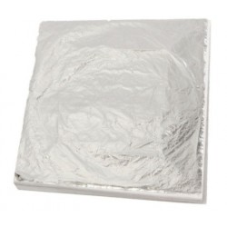 Set 100 sheets of silver 14x14cm