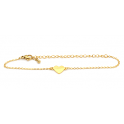 gold heart bracelet