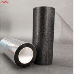 Roll of tulle - black -...