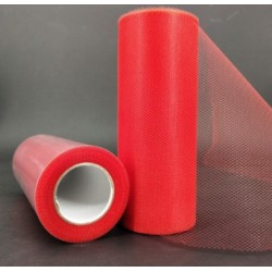 Roll of tulle - red - 15cm...