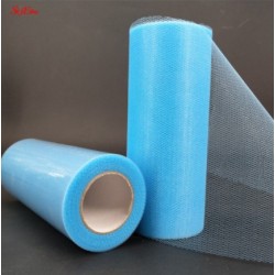 Roll of tulle - skyblue -...