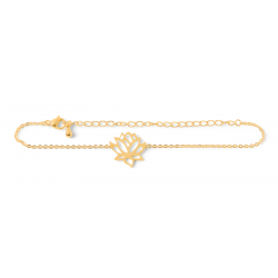gold lotus bracelet