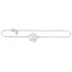 silver lotus bracelet
