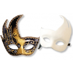 máscara veneciana rígida...