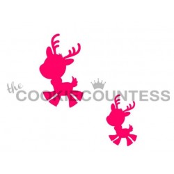 Playful reindeers 2 sizes