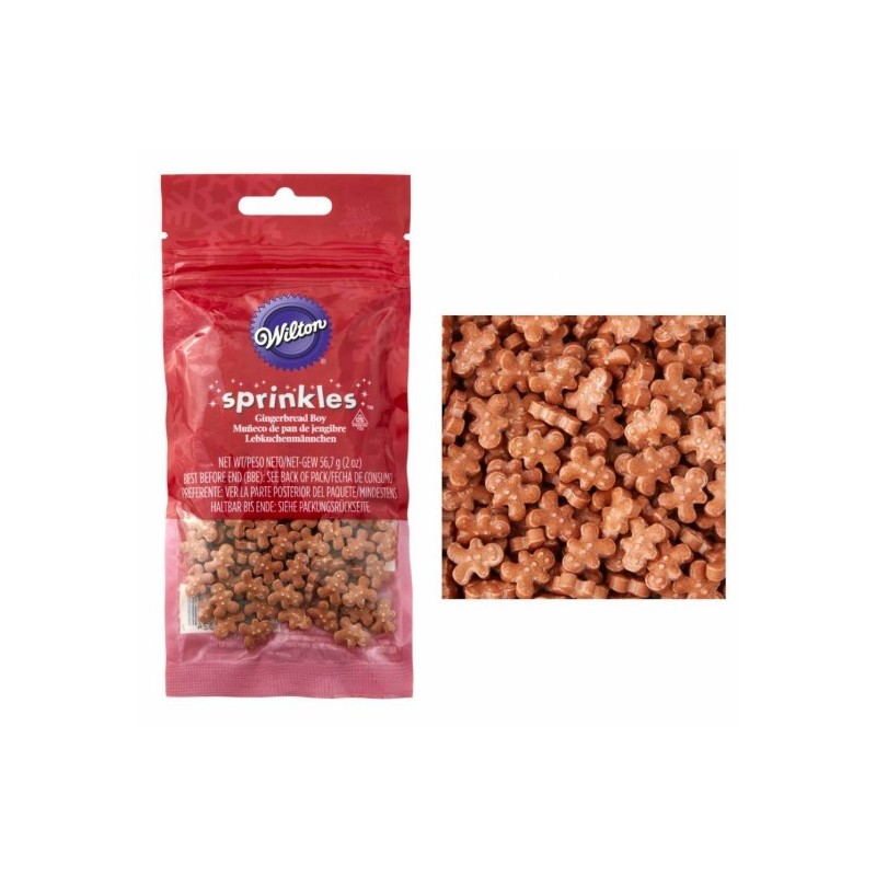 Decorazione zucchero spinkles - ragazzo di pan di zenzero - Wilton - 57g