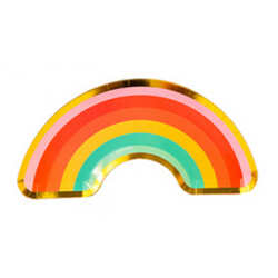 8 plates - rainbow