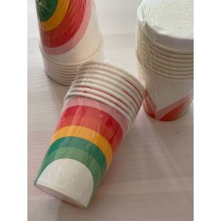 8 cups - rainbow 25 cl