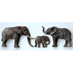 elephant family silicone...