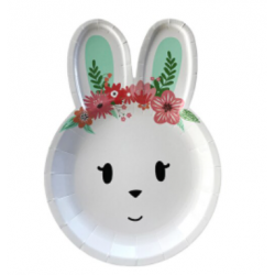 8 plates easter bunny and...