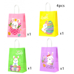 4 Easter Bunny paper bags