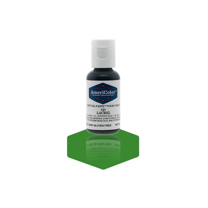 Americolor colorant alimentaire concentré couleur "laurel / vert laurier" 21g Americolor colorant alimentaire concentré couleur "laurel / vert laurier" 21g