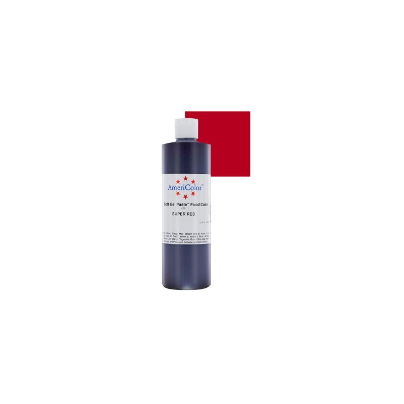Americolor colorant alimentaire concentré couleur "super red / super rouge" 383g Americolor colorant alimentaire concentré couleur "super red / super rouge" 383g