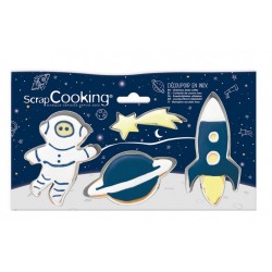 set 4 cookie cutter space -...