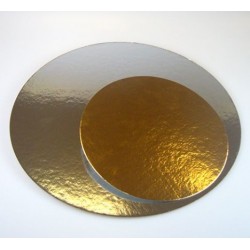 doble lado de oro y plata - Ø 16 cm x 1 mm